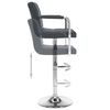 vidaXL Bar Stool Set of 2 Gray