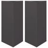 vidaXL Garden Planter Set of 2 Black Steel Medium Durable