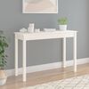vidaXL Console Table White Solid pine wood Console Table Rectangular
