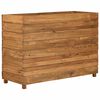 vidaXL Raised Bed Natural wood Recycled teak wood, steel Large
