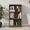 vidaXL Book Cabinet Brown oak Engineered wood Medium Book Cabinet