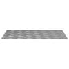 vidaXL Stair Tread Rectangular 4 pcs Silver 27.56 x 15.75 in Aluminium