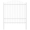 vidaXL Garden Fence 4 pcs White 66.93 x 84.65 in Powder-Coated Steel
