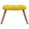 vidaXL Rocking Chair With Stool Mustard yellow