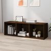 vidaXL Book Cabinet Brown oak Engineered wood Tall Book Cabinet