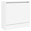vidaXL Shoe Cabinet White 23.6"x8.3"x22.4" Engineered Wood