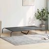 vidaXL Elevated Dog Bed Grey Textilene and powder-coated steel