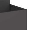 vidaXL Garden Planter Black 80 x 80 x 60 cm Steel