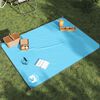 vidaXL Picnic Blanket with Pegs Blue 80.7"x61"