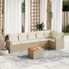 vidaXL Garden Sofa Set Beige
