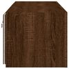 vidaXL TV Wall Cabinet Set of 2 Brown Oak Engineered wood 47.2 in width