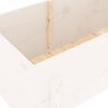 vidaXL Garden Raised Bed White Solid Pine Wood Large Planters