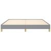 vidaXL Bed Frame Light gray Polyester, Plywood, Engineered wood