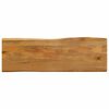 vidaXL Table Top 55.1"x15.7"x1.5" Live Edge Solid Wood Mango
