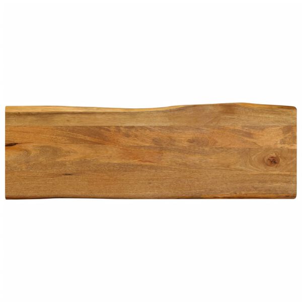 vidaXL Table Top 55.1"x15.7"x1.5" Live Edge Solid Wood Mango