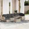vidaXL Garden Sofa Set Light grey, dark grey