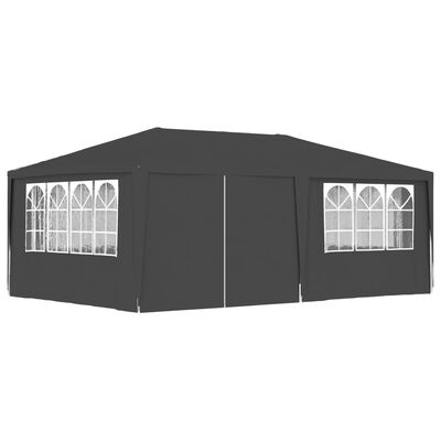 vidaXL Professional Party Tent with Side Walls 13.1'x19.7' Anthracite 0.3 oz/ft²