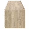 vidaXL TV Wall Cabinet Set of 2 Sonoma oak Engineered wood