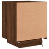 vidaXL Bedside Cabinet Brown Oak Engineered Wood Medium Bedside Cabinet