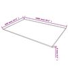 vidaXL Table Top Black Tempered Glass Large Durable Table Top