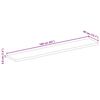 vidaXL Table Top Natural wood Solid rough mango wood 63 x 15.7 in