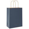 vidaXL Paper Bags 50 pcs with Handles Blue 21x11x28 cm