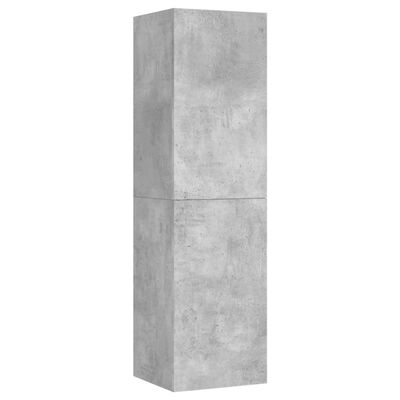 vidaXL TV Cabinets 2 pcs Concrete Gray 12"x11.8"x43.3" Engineered Wood