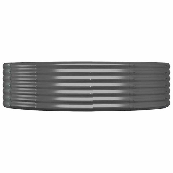 vidaXL Garden Raised Bed Anthracite Powder-coated steel