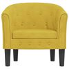 vidaXL Tub Chair Yellow Velvet