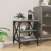 vidaXL Side Table Grey Sonoma Engineered wood, steel Compact