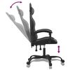 vidaXL Gaming Chair Black and Gray Faux Leather