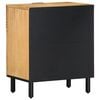 vidaXL Bedside Cabinet Brown Solid mango wood, engineered wood, metal