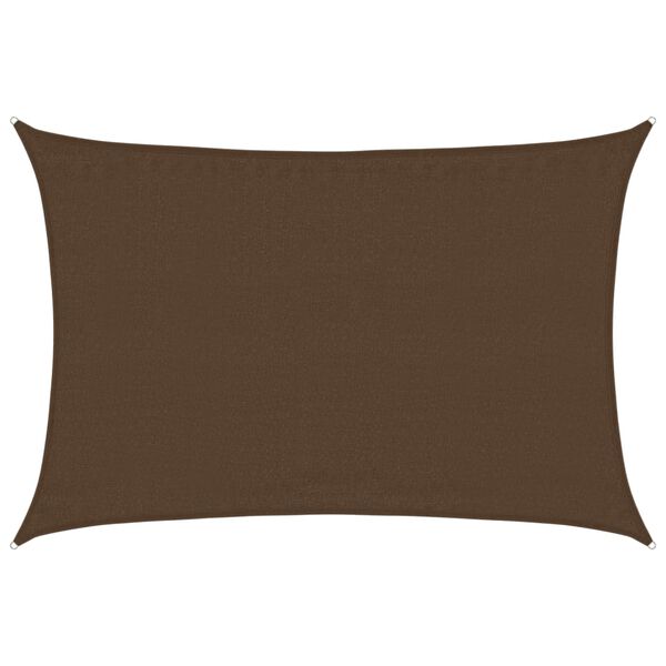 vidaXL Sunshade Sail 1.75 oz/ft&sup2; Brown 11.5x16.4' HDPE