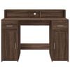 vidaXL Desk Brown oak Engineered wood 47.2 x 21.7 x 35.8 in