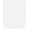 vidaXL Bedside Cabinet Set of 2 White Engineered wood