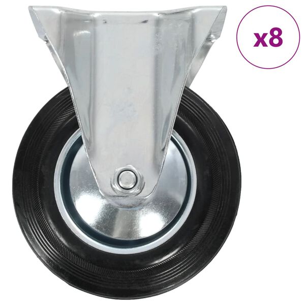 vidaXL 8 pcs Fixed Casters 6.30 " (2x143450)