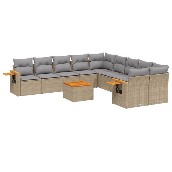vidaXL Garden Sofa Set Beige