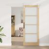 vidaXL Sliding Door ORKDAL Natural 32.68 x 83.07 in