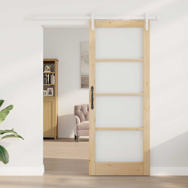 vidaXL Sliding Door ORKDAL Natural 32.68 x 83.07 in