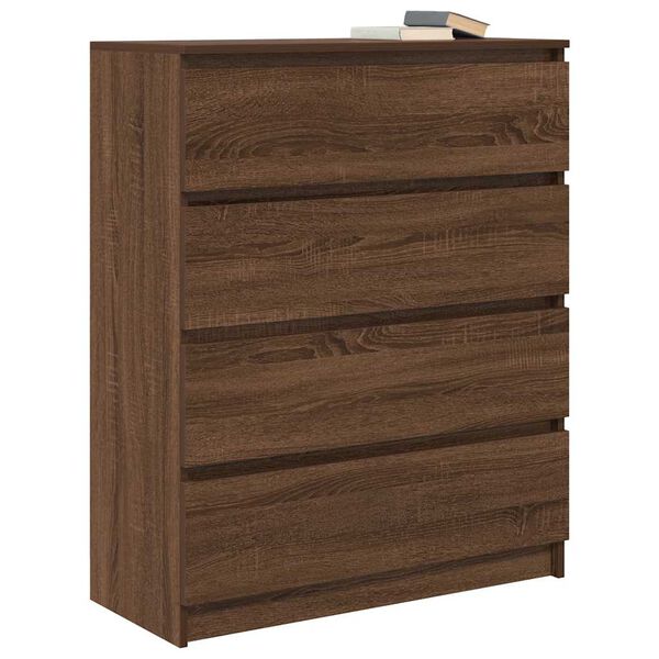vidaXL Sideboard Brown Oak Engineered Wood Medium Sideboard