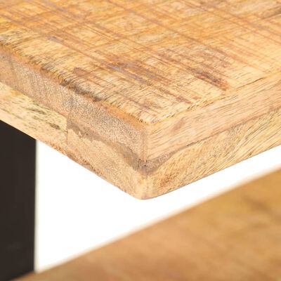vidaXL Bedside Cabinet 19.7"x15.7"x15.7" Rough Mango Wood