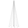 vidaXL Christmas Tree With Spike Warm white Powder-coated steel Large