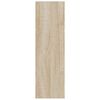 vidaXL Wall Shoe Cabinets 2 pcs Sonoma Oak 31.5"x7.1"x23.6" Engineered Wood