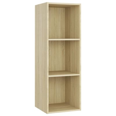 vidaXL TV Cabinets 3 pcs Sonoma Oak 42.1"x13.8"x14.6" Engineered Wood