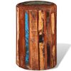 vidaXL Stool Multicolored Reclaimed solid wood 17.7 x 11.8 in Durable