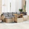 vidaXL Garden Sofa Set Beige