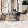 vidaXL Garden Sofa Set Beige