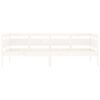 vidaXL Day Bed White Solid pine wood, plywood Single