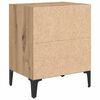 vidaXL Bedside Cabinet artisan oak 15.7" x 11.8" x 19.7