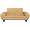 vidaXL Kids Sofa Brown 27.6x17.7x13.0" Velvet